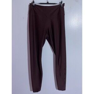 Nike Leggings Womens Small Brown Dri-Fit Gym Leg Day Run Compression Athleisure